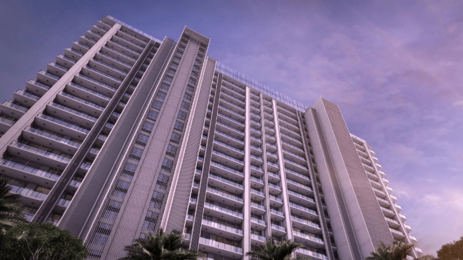 Suncity-Platinum-towers-Apartment-In-MG-Road-Gurgaon-look-up-view